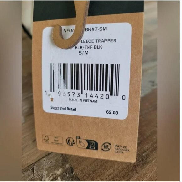 THE NORTH FACE NWT Unisex Fleece Pull on Cragmont Winter hat black ONLY size S/M - Picture 9 of 11